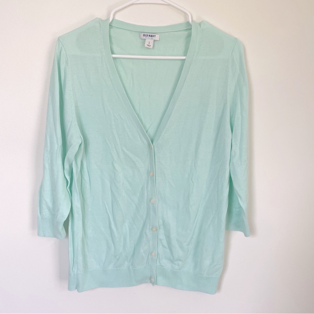Old Navy Women's Light Green Cardigan Sweater